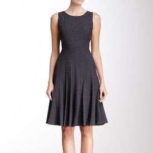 Calvin Klein Gray Sleeveless Pleated Dress